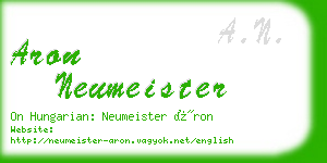 aron neumeister business card